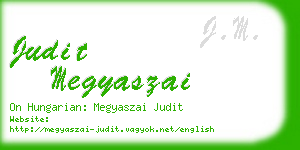 judit megyaszai business card